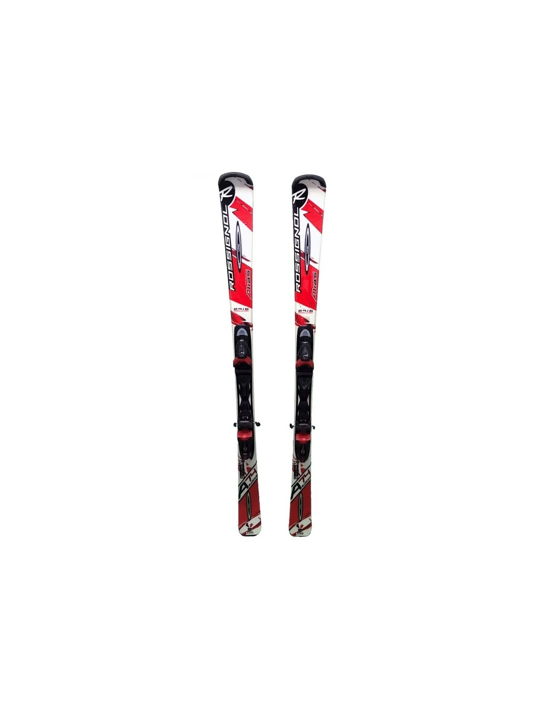 Ski Occasion Rossignol Alias 74 Rouge Blanc + Fix 3 Ski Occasion Rossignol Alias 74 Rouge Blanc + Fix